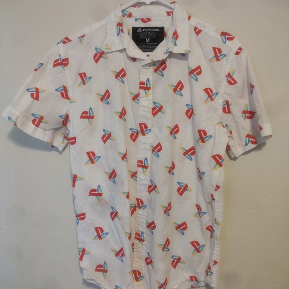 PlayStation button up medium M - Picture 2 of 7